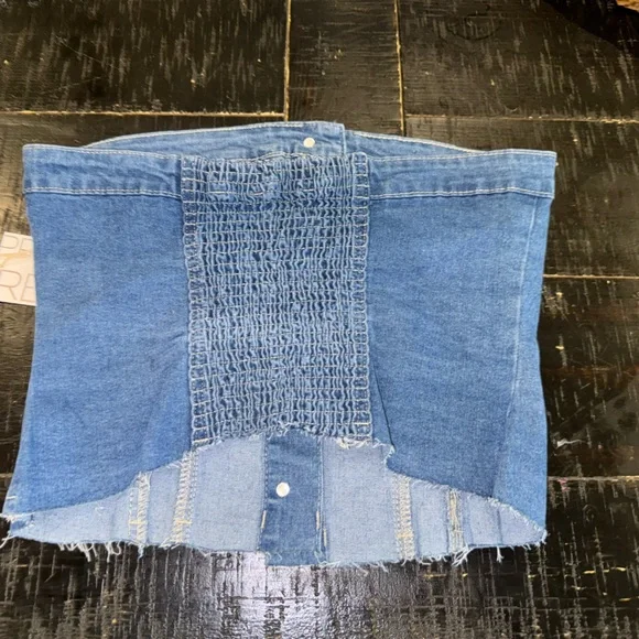 NWT Jean corset top - Picture 2 of 3
